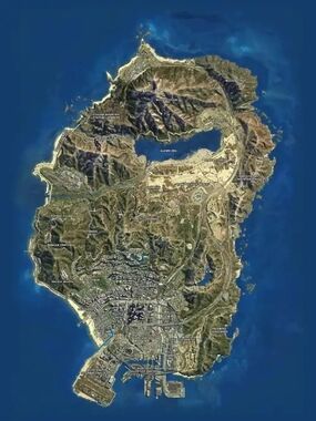 Custom Fridge Magnet Satellite Map GTA 5